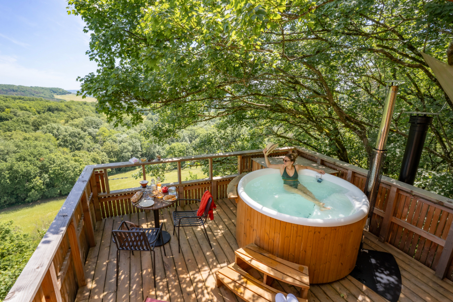 toit terrasse cabane dans les arbres